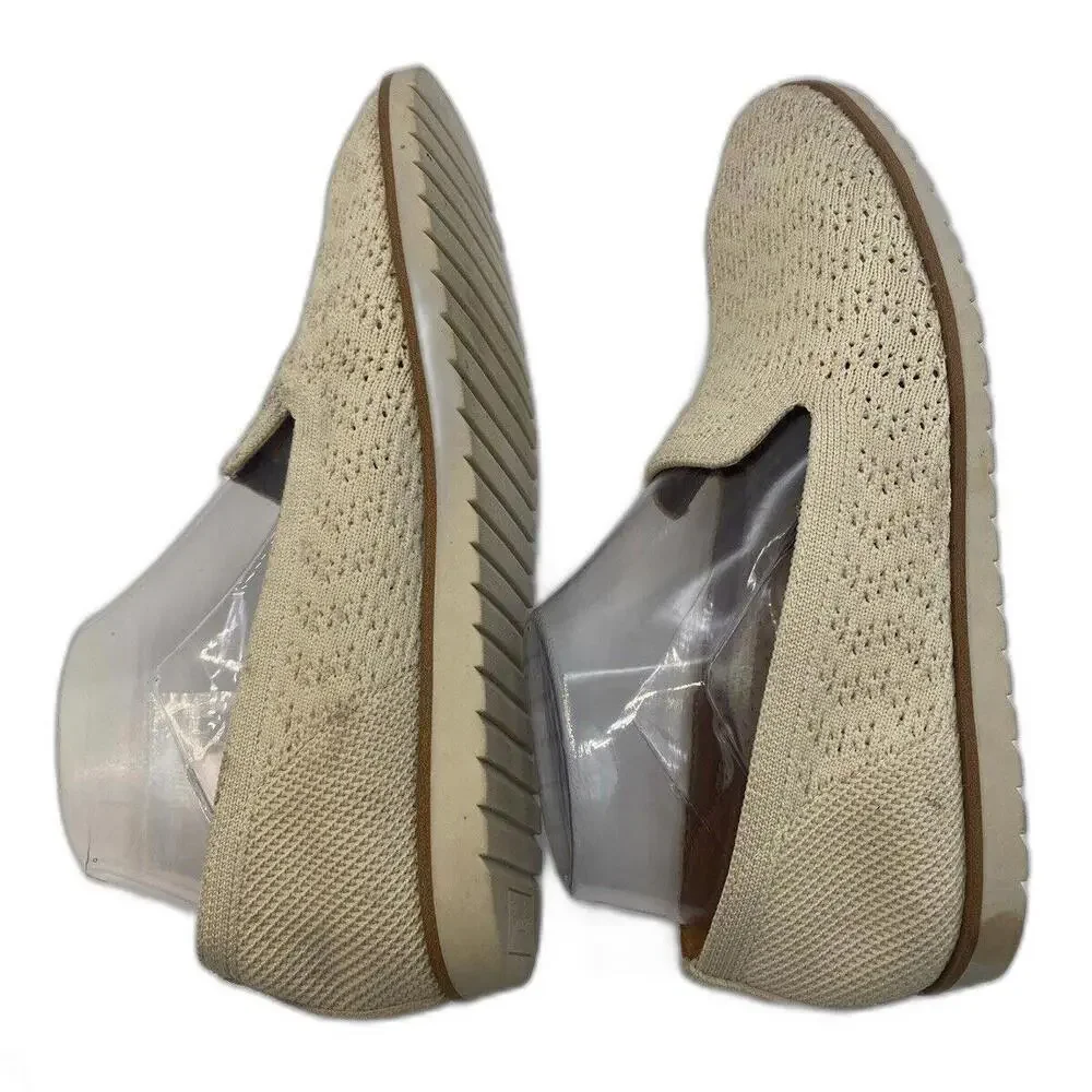 Zodiac Women's Shoes Tan Cream Size 8 M Kit Knit Loafers Slip On Flats Birch